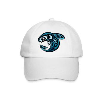 Wal - Baseballkappe - Weiß/Weiß - Vorne