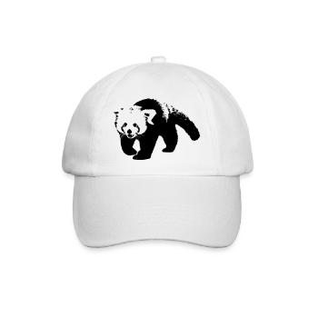 kleiner panda - Baseballkappe - Weiß/Weiß - Vorne
