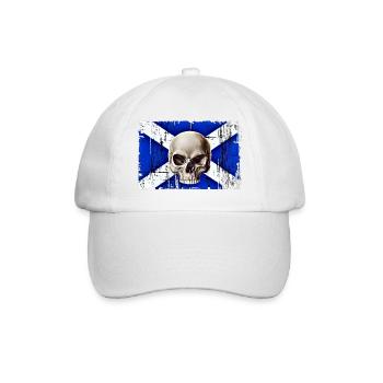 Schottland - Baseballkappe - Weiß/Weiß - Vorne
