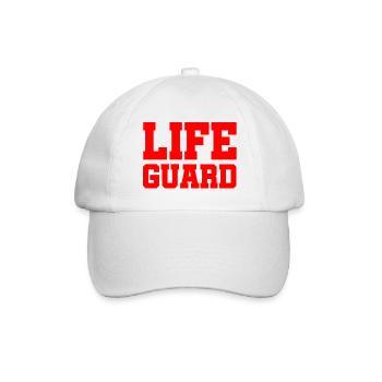 Life Guard - Lifeguard Baywatch Rettungsschwimmer - Baseballkappe - Weiß/Weiß - Vorne