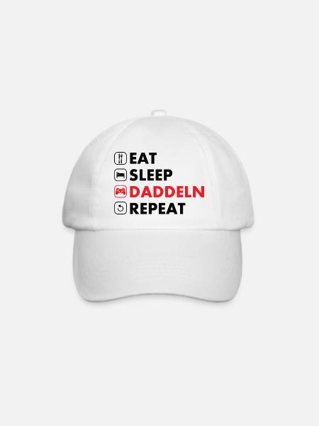 Daddeln - Baseballkappe - Weiß/Weiß