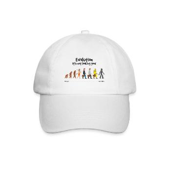 Evolution Es sieht nicht gut aus - Baseballkappe - Weiß/Weiß - Vorne