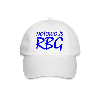 Notorious rbg - Baseballkappe - Weiß/Weiß - Vorne