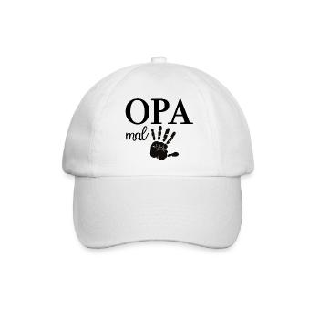 Opa Mal Fünf Großvater - Baseballkappe - Weiß/Weiß - Vorne