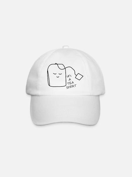 It's a TEA SHIRT - Tee Shirt Teelover - Baseballkappe - Weiß/Weiß