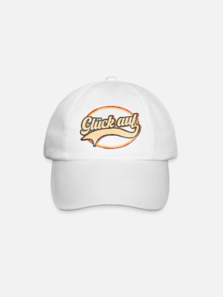 Glück auf - Baseballkappe - Weiß/Weiß