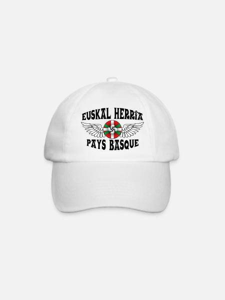 Baskenland - Baseballkappe - Weiß/Weiß