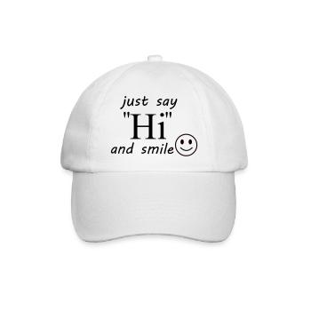 hi - Baseballkappe - Weiß/Weiß - Vorne