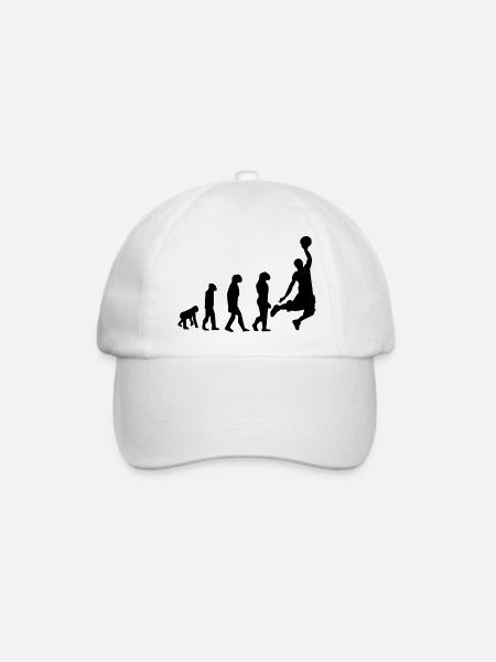 Basketball Evolution - Baseballkappe - Weiß/Weiß