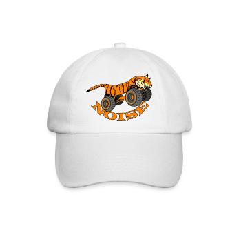 Tiger Monster Truck - Was für ein Lärm - Baseballkappe - Weiß/Weiß - Vorne