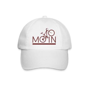 MOIN Fahrrad Mountainbike Radeln Sport - Baseballkappe - Weiß/Weiß - Vorne