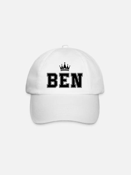 Ben - Baseballkappe - Weiß/Weiß