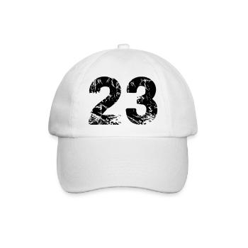 23 - Baseballkappe - Weiß/Weiß - Vorne