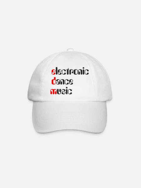 EDM Electronic Dance Music - Baseballkappe - Weiß/Weiß
