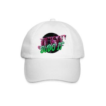 college student gift idea computer language father - Baseballkappe - Weiß/Weiß - Vorne