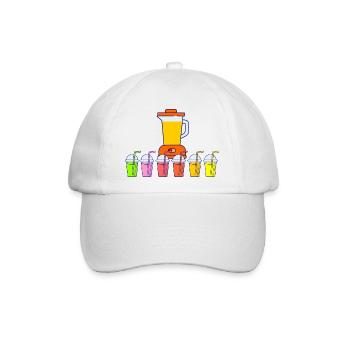 Mixer und Smoothie - Baseballkappe - Weiß/Weiß - Vorne