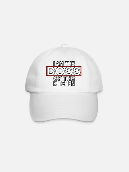 Boss of the Kitchen - Baseballkappe - Weiß/Weiß
