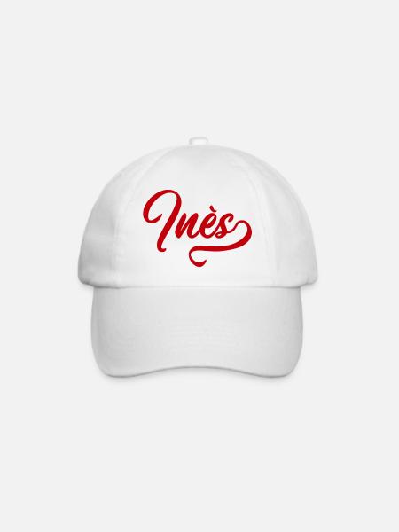 Ines - Baseballkappe - Weiß/Weiß