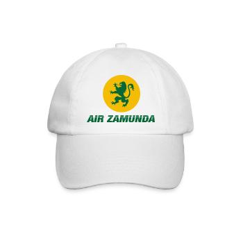 Der Prinz aus Zamunda Air Zamunda Logo Flugzeug - Baseballkappe - Weiß/Weiß - Vorne