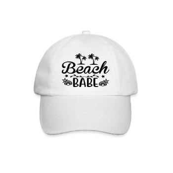 Beach Babe - Baseballkappe - Weiß/Weiß - Vorne