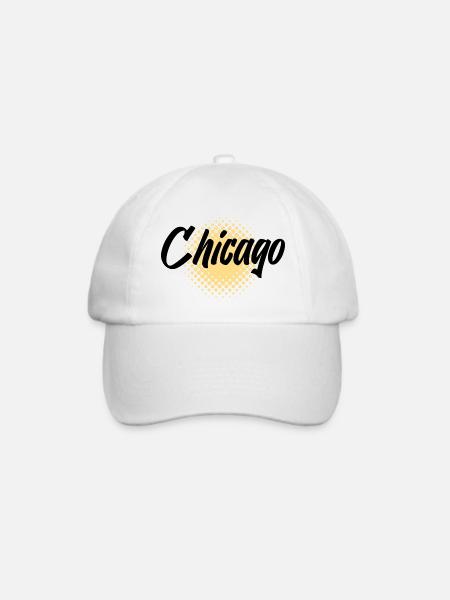 Chicago - Baseballkappe - Weiß/Weiß