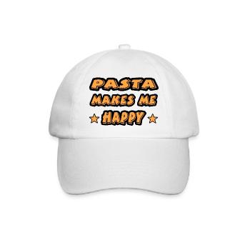 Nudeln - Baseballkappe - Weiß/Weiß - Vorne