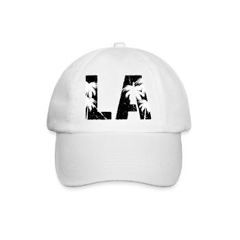 Los Angeles LA Palm Trees - Baseballkappe - Weiß/Weiß - Vorne