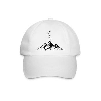 Paragliding / Gleitschirm / Thermik - Baseballkappe - Weiß/Weiß - Vorne