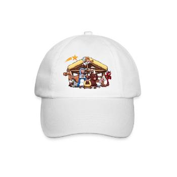 Krippe - Baseballkappe - Weiß/Weiß - Vorne