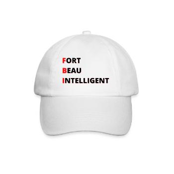 FBI sehr nett intelligent - Baseballkappe - Weiß/Weiß - Vorne