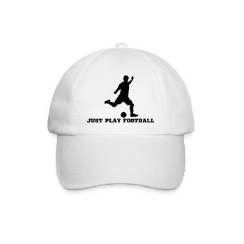 JUST PLAY FOOTBALL - Baseballkappe - Weiß/Weiß - Vorne