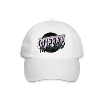 milk present awesome drinking funny sayings tired - Baseballkappe - Weiß/Weiß - Vorne