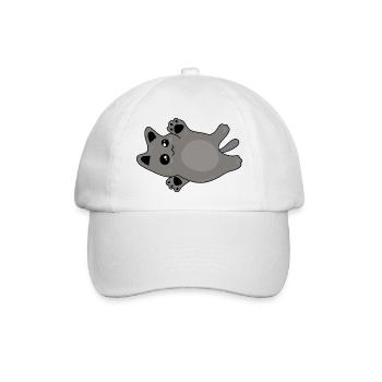niedliche graue babykatze - Baseballkappe - Weiß/Weiß - Vorne