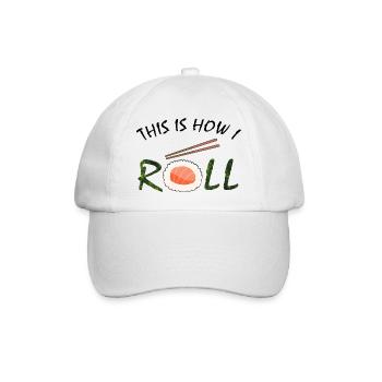 This is how i Roll Sushi - Baseballkappe - Weiß/Weiß - Vorne