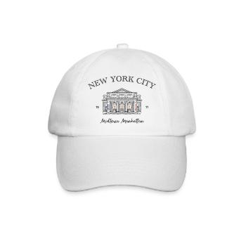 New York City, Manhattan Midtown, USA - Baseballkappe - Weiß/Weiß - Vorne