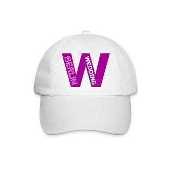 W Berlin Wedding pink - Baseballkappe - Weiß/Weiß - Vorne