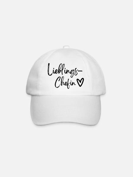 Lieblingschefin Geschenk Team - Baseballkappe - Weiß/Weiß