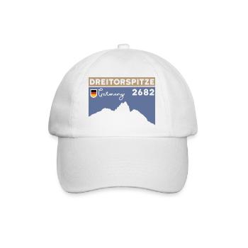 Dreitorspitze Söllerpass Überschreitung Wandern - Baseballkappe - Weiß/Weiß - Vorne