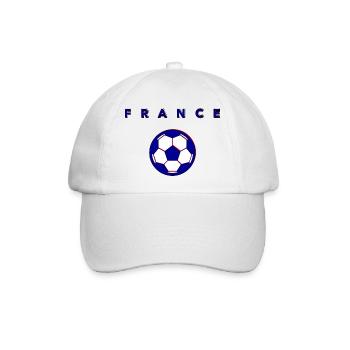 FRANCE FUßBALL NATIONALMANNSCHAFT - Baseballkappe - Weiß/Weiß - Vorne