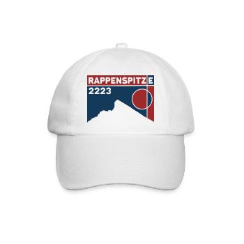 Rappenspitze Bergtour Überschreitung Andenken - Baseballkappe - Weiß/Weiß - Vorne