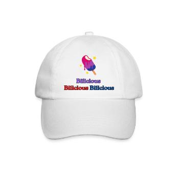 Bilicious - Baseballkappe - Weiß/Weiß - Vorne
