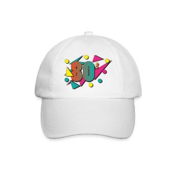 The 80's - Baseballkappe - Weiß/Weiß - Vorne