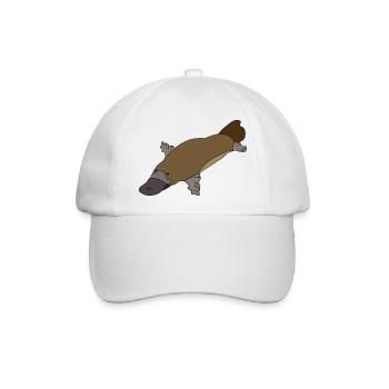 Schnabeltier - Baseballkappe - Weiß/Weiß - Vorne