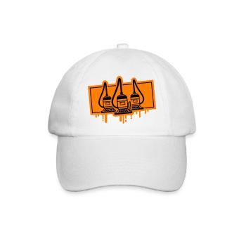 Staubsauger Icon - Baseballkappe - Weiß/Weiß - Vorne