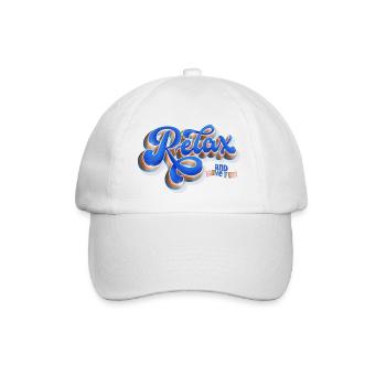Relax and Have Fun - Baseballkappe - Weiß/Weiß - Vorne