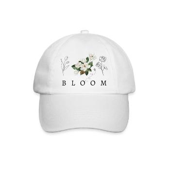 Bloom Floral Design - Baseballkappe - Weiß/Weiß - Vorne