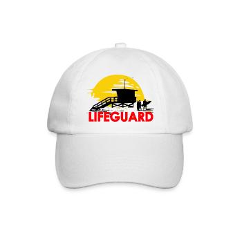 lifeguard rettungsschwimmer meer Strand - Baseballkappe - Weiß/Weiß - Vorne