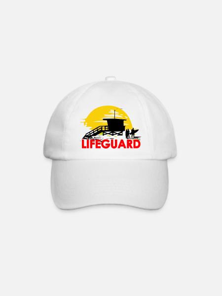 lifeguard rettungsschwimmer meer Strand - Baseballkappe - Weiß/Weiß