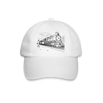Zugliebhaber Skizze - Baseballkappe - Weiß/Weiß - Vorne