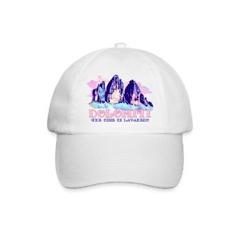 Dolomiten Drei Zinnen Tre Cime di Lavaredo Wandern - Baseballkappe - Weiß/Weiß - Vorne